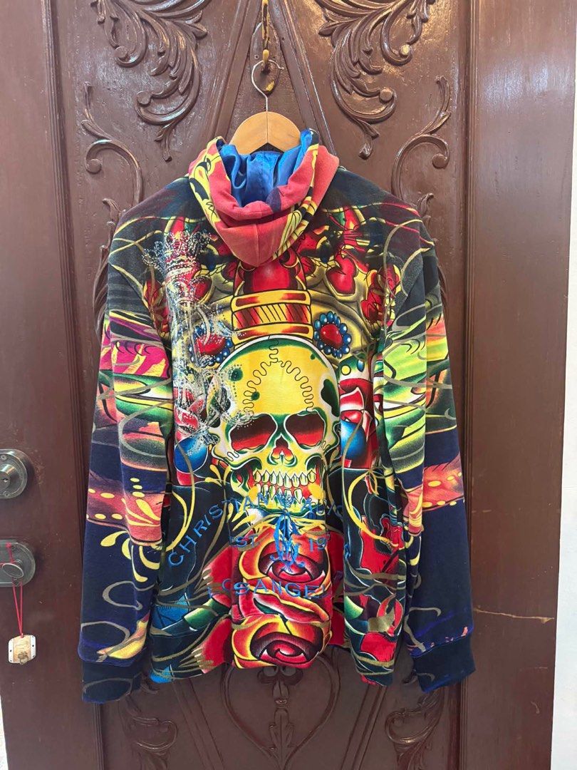 Christian Audigier (Category: Activewear) located in Manila. Submitted by weart (Listing ID 1414615806, Image 2). Description: Christian Audigier Php 7,000 Size: Large Width: 21 Length: 29 📩Dm me if you got questions📩 What u see is what u get Samplaoc, Manila Pick up Orange house.
