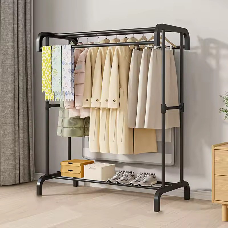 Clothes Rack Furniture Hanging Racks | Pole Floor Wardrobe Hanging Rack ...
