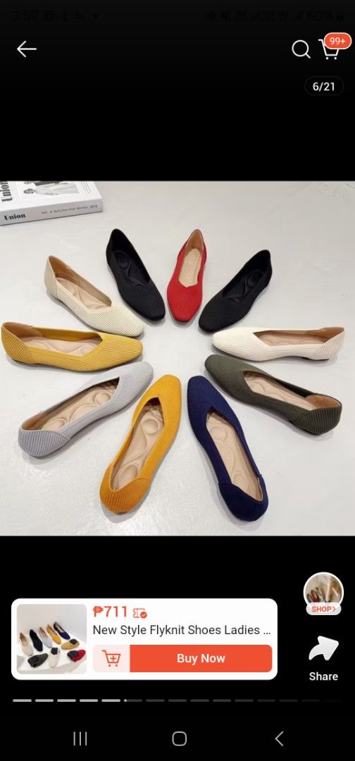 Comfy Black Flats (Category: Flats & Sandals) located in Makati City. Submitted by kathsclosetdeclutter (Listing ID 1414515573, Image 1). Description: comfy shoes for office or everyday. got this from 🍊 for around P550. the reviews said to size up so I got 38, pero malaki pala sya 🥲 this would fit a size 8 or 7.5. maluwag talaga sya for a size 7 like me. Used only a couple times since maluwag nga sya 😆.