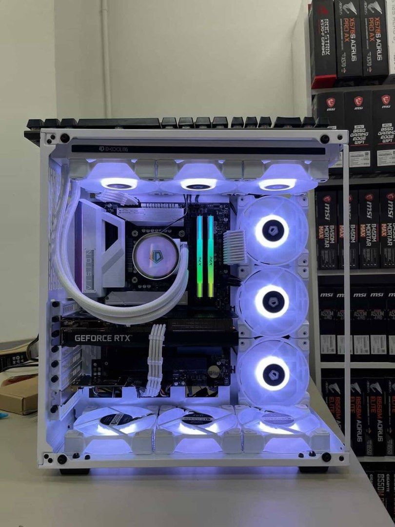 Custom White Gaming PC - RTX Graphics Card65605828082690111