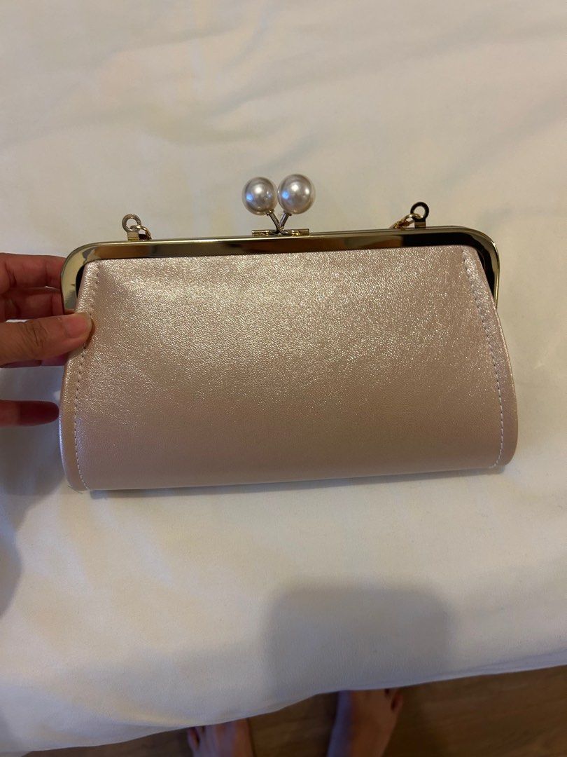 Formal Bag in Champagne Color (Category: Clutches) located in Quezon City. Submitted by simplifiedclosetph (Listing ID 1414535050, Image 2). Description: Only used once, already served it’s purpose. RFS: Major Decluttering .
