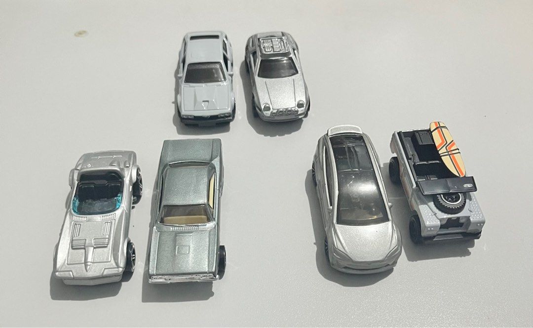 Hot Wheels “Silver Set” Assorted (Fast & Furious, Tesla etc.) (Category: Vehicle & Diecast Models) located in Quezon City. Submitted by pwrproductions (Listing ID 1414588999, Image 1). Description: Includes 2 Exclusive Fast & Furious silver vehicles, left part of pic, Tesla vehicle etc..
