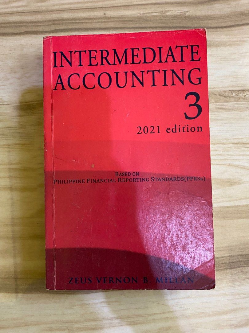 Intermediate Accounting 3 (2021) by Millan (Category: Textbooks) located in Manila. Submitted by xxx0801 (Listing ID 1414492940, Image 1). Description: few annotations only.