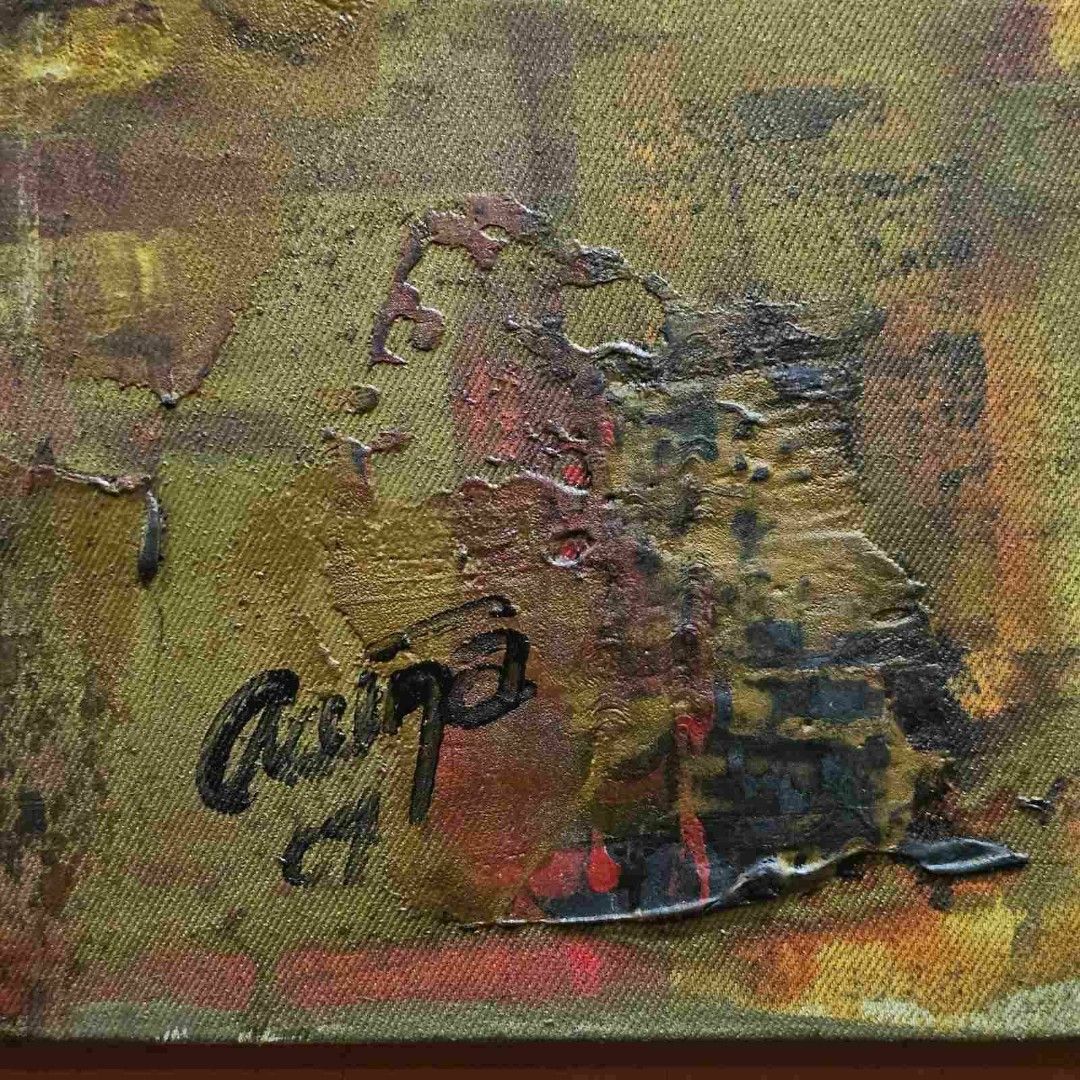 Abstract Painting by Ivan Acuña (Category: Art & Prints) located in Mandaluyong City. Submitted by bestill4610 (Listing ID 1414568572, Image 3). Description: Painting: 54" x 54" Frame: 66" x 66" Negotiable Free delivery within Metro Manila.