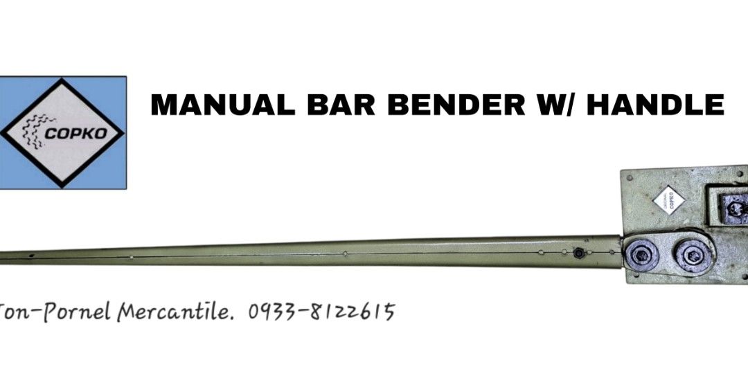 Manual Bar Bender with Handle (Category: Construction Tools & Equipment) located in Manila. Submitted by tonpornel (Listing ID 1414523031, Image 1). Description: Manual Bar Bender with Handle Ton-Pornel Mercantile • We supply Powertools, Hardware tools, Plumbing, Paints, Electrical and Construction materials • We offer Paint Mixing and Powertools Repair Visit us: 38 Marcos Highway Mayamot, Antipolo City https://maps.google.com/?cid=13842300757598