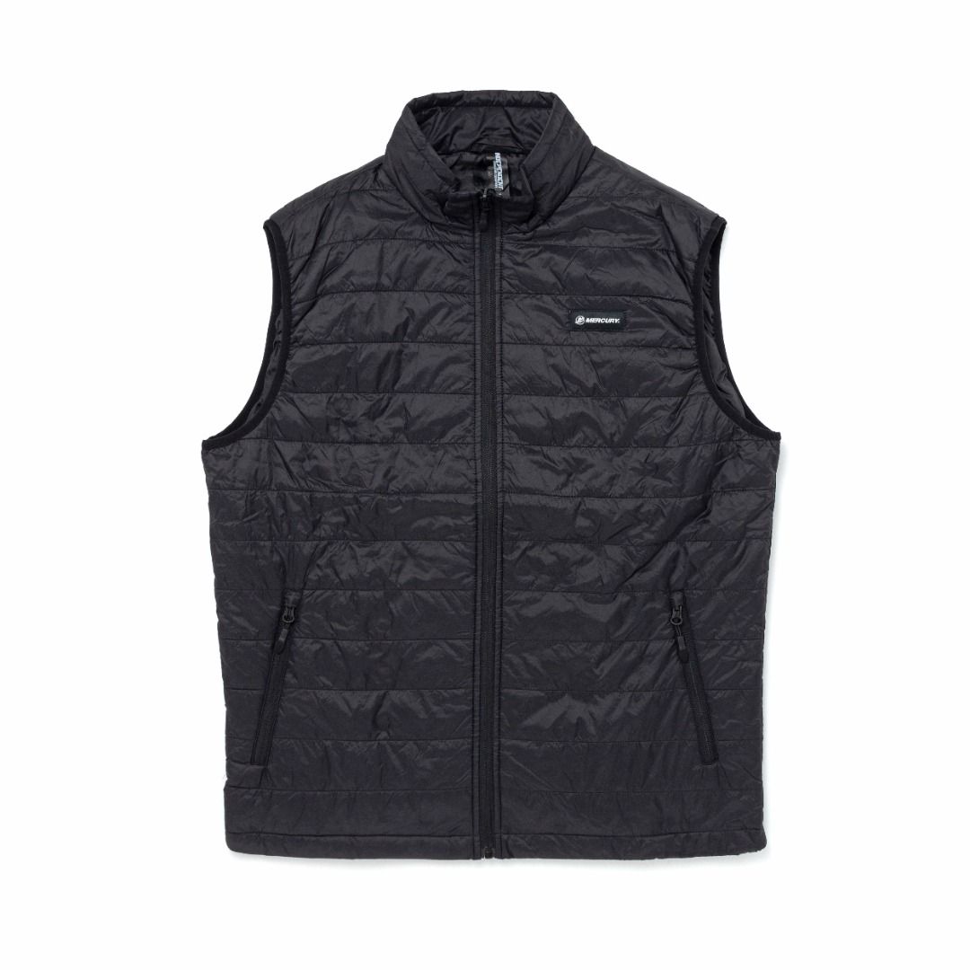 Packable Puffer Vest (Mercury Racing) (Category: Vests) located in Las Pinas. Submitted by snapcartmanila (Listing ID 1414456036, Image 1). Description: This wind-and water-resistant vest is great for the cool morning out on the boat or an evening by the bon fire. This piece is a great go to as it packs up into the chest pocket, perfect to keep on the boat whenever the weather starts to get cold. Materials: 100% Nylon Design Details: Left chest G