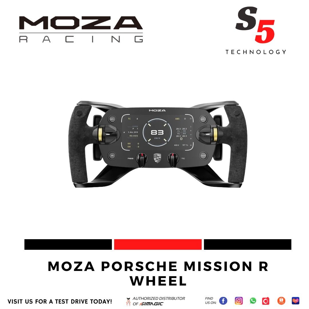 Moza Porsche Mission R Wheel / moza wheel / simracing / sim racing ...