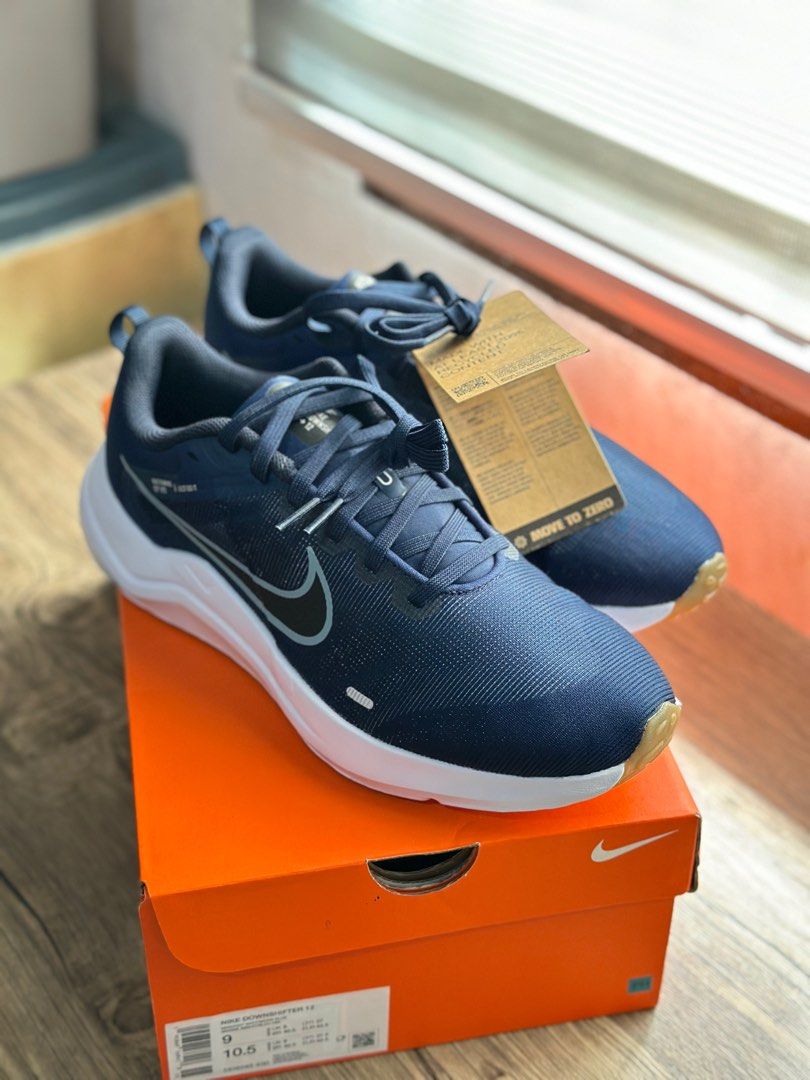 Nike Downshifter 12 Navy Blue Sneakers (Category: Sneakers) located in Pasig City. Submitted by cheapsheet (Listing ID 1414478393, Image 2). Description: - Brand new Nike Downshifter 12 sneakers - Color: Navy blue - Size: 9 US Men’s - Design: White midsole, black swoosh, gum rubber outsole - Includes original box - Stylish and versatile design BRAND NEW AND AUTHENTIC Loc. Pasig city.