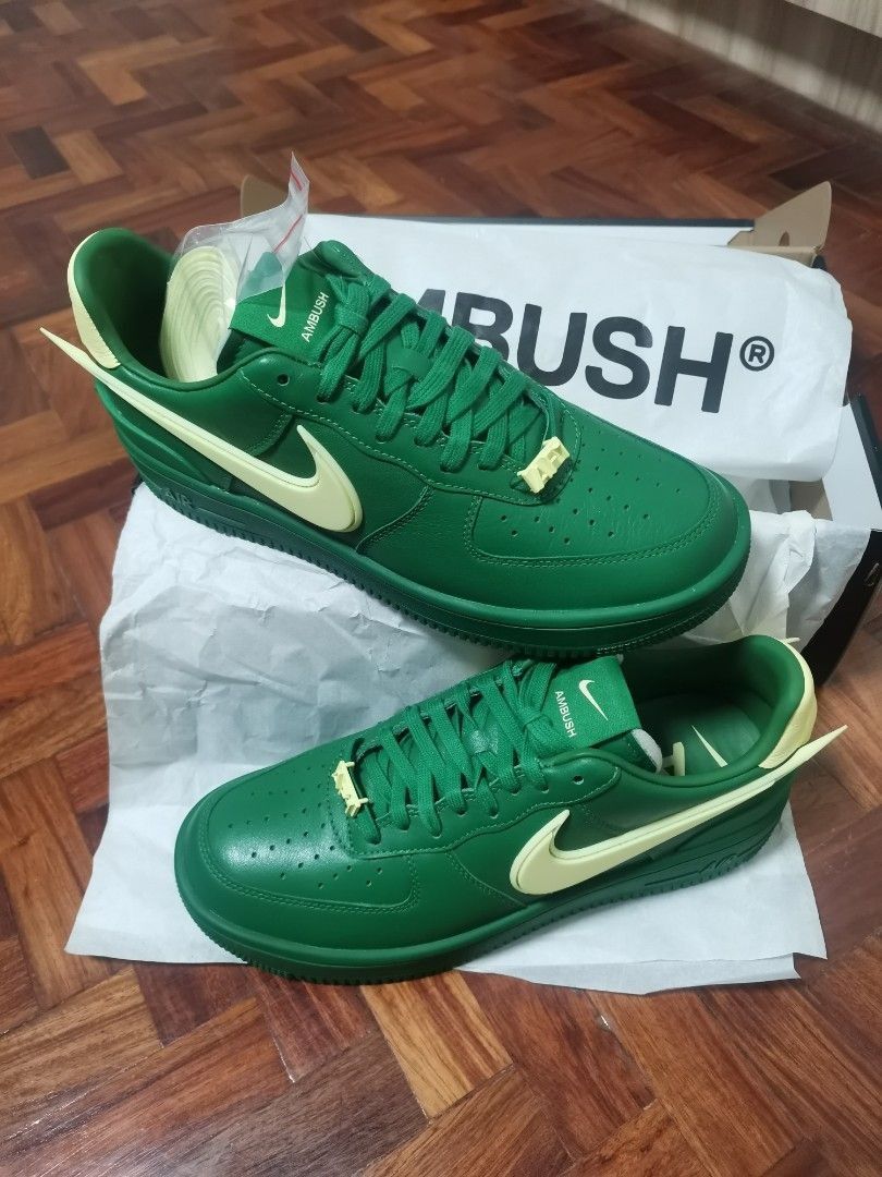 Nike x Ambush Air Force 1 Low Green (Category: Sneakers) located in Quezon City. Submitted by JordanCarlo (Listing ID 1414611188, Image 1). Description: - Authentic Nike x Ambush Air Force 1 Low - Pine Green colorway - BNDS - Nike SNKRS release - Size 10 .