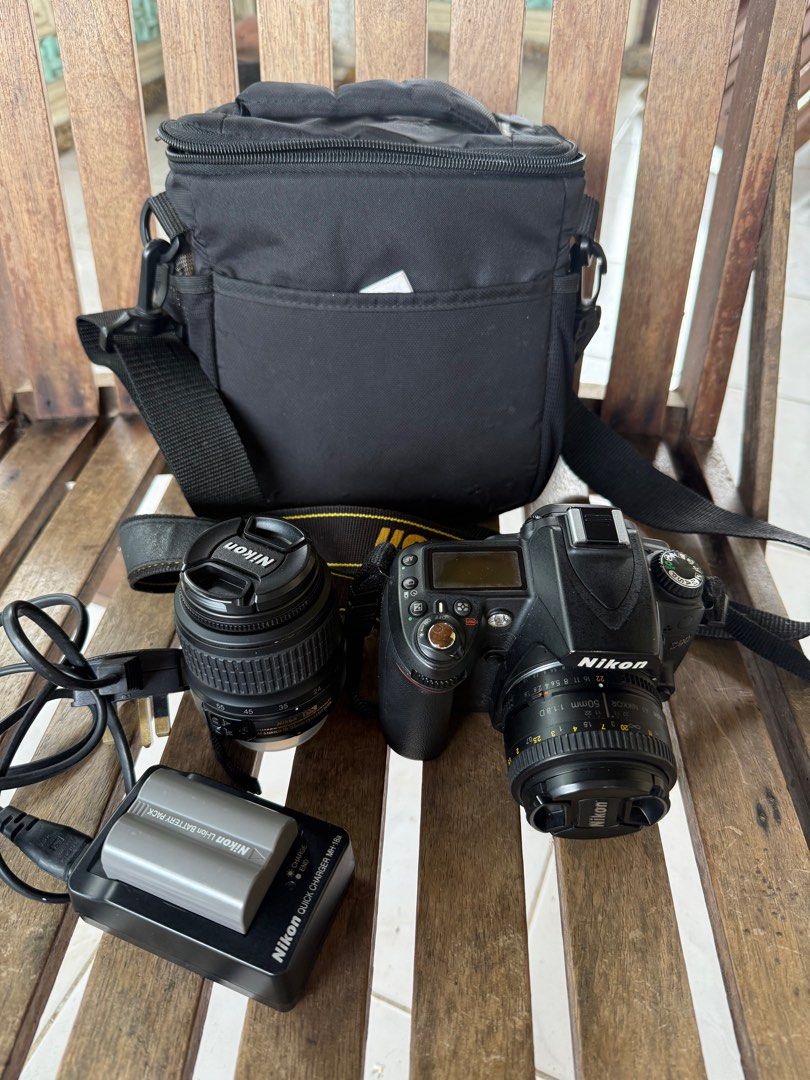 Nikon D90 DSLR Camera with Lenses (Category: Cameras) located in Bagabag. Submitted by WattysMom (Listing ID 1414443259, Image 1). Description: Price is fixed. ITEM IS IN NUEVA VIZCAYA Condition and mild mold already factored into the price. With all included accessories, and very low shuttercount, this is already comparable to body-only listings. If you're a hobbyist, you know that with the prime lens, even if second hand, the price is a steal. 
