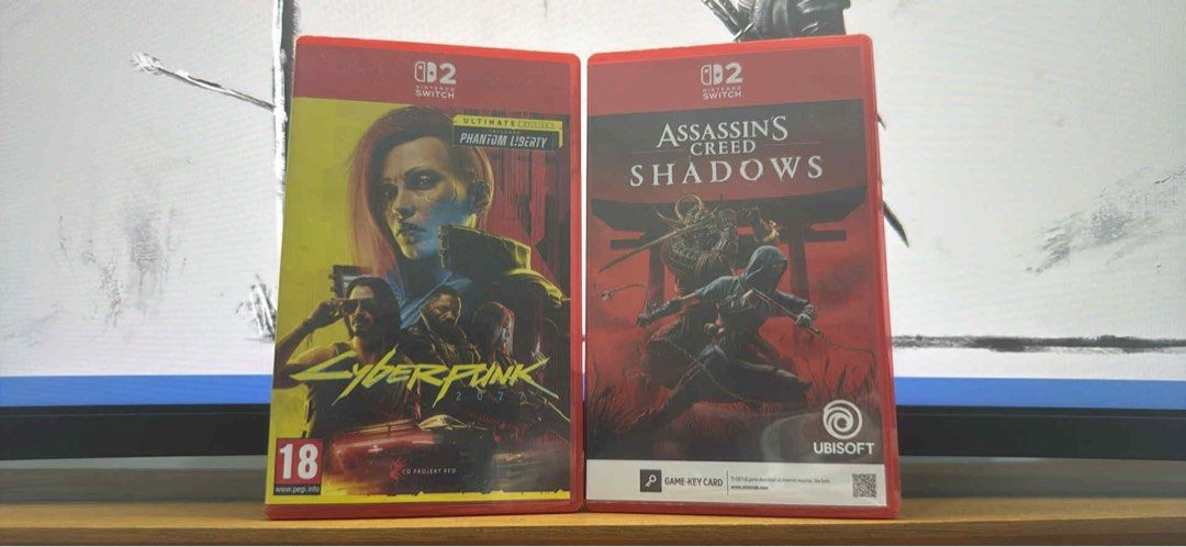 Nintendo Switch 2 games (Category: Nintendo) located in Makati City. Submitted by affordabuyph (Listing ID 1414617250, Image 2). Description: 2600 each Cyberpunk 2077 Assassin’s Creed Shadows .