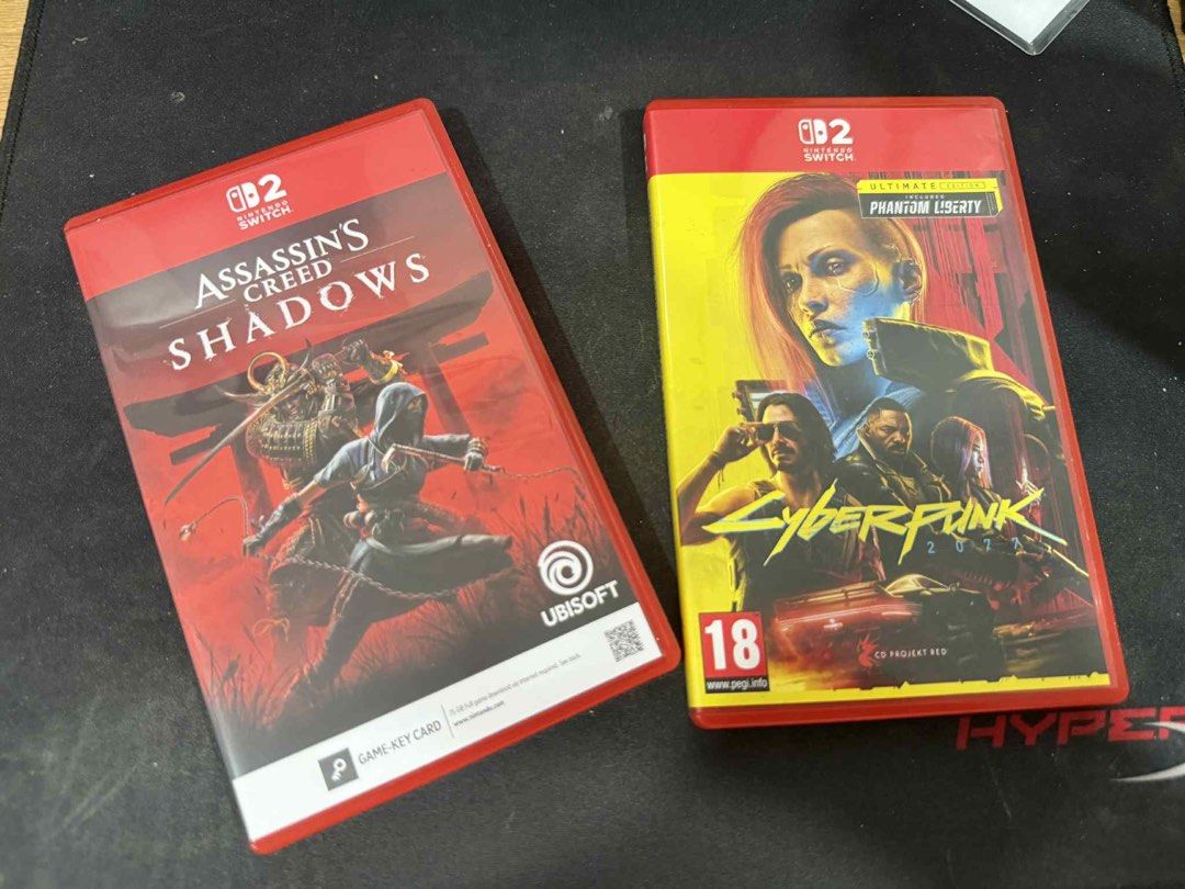 Nintendo Switch 2 games (Category: Nintendo) located in Makati City. Submitted by affordabuyph (Listing ID 1414617250, Image 1). Description: 2600 each Cyberpunk 2077 Assassin’s Creed Shadows .