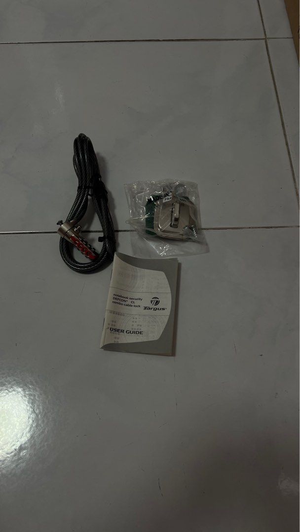 Notebook Security Lock (Category: Office & Business Technology) located in Tanjung Tokong. Submitted by monic888 (Listing ID 1414524322, Image 2). Description: Targus Notebook Combo Cable Lock COD @ Lotus’s Tanjung Tokong Penang .