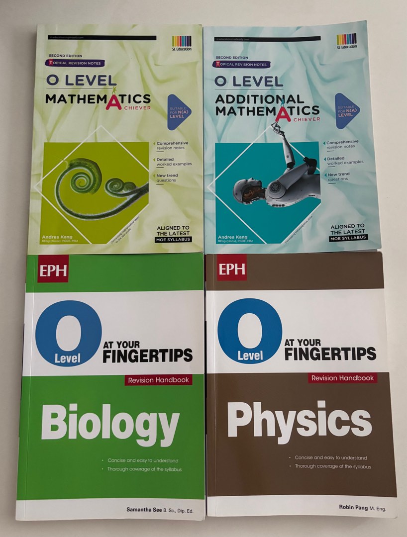 O Level Revision Books - Mathematics, Additional Mathematics, Biology ...