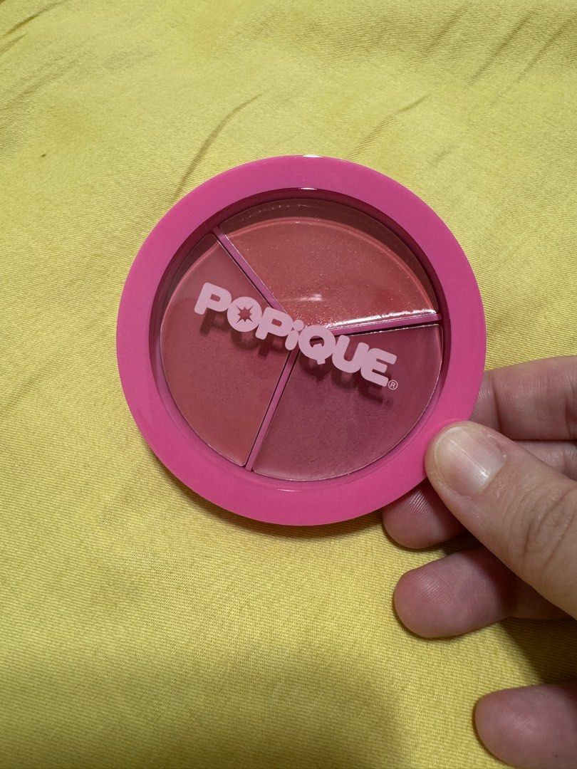 Popique All-Over Multiuse Cream Palette (Category: Makeup) located in San Juan City. Submitted by sssyp (Listing ID 1414523515, Image 2). Description: Popique All-Over Multiuse Cream Palette Set shade: beverly bloom Used once only to swatch, used a makeup brush to swatch No more box .
