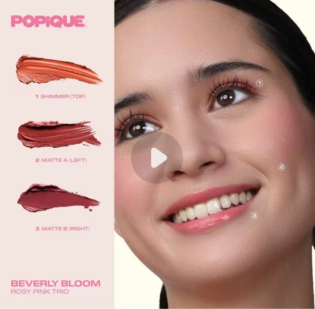 Popique All-Over Multiuse Cream Palette (Category: Makeup) located in San Juan City. Submitted by sssyp (Listing ID 1414523515, Image 1). Description: Popique All-Over Multiuse Cream Palette Set shade: beverly bloom Used once only to swatch, used a makeup brush to swatch No more box .