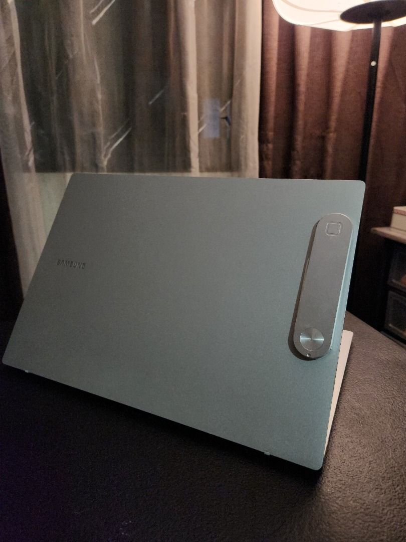 Samsung Galaxy Book Go WiFI (Category: Laptops & Notebooks) located in Malolos. Submitted by tristanabella (Listing ID 1414619606, Image 3). Description: Samsung Galaxy Book Go WiFi Unit Only - Snapdragon 7c Gen 2 - ARM Based Windows 11 - 4 GB RAM - 80% Smooth, scratches on the black bezel at the bottom as shown in the picture - Attached magnetic phone holder at the lid - 100% Functioning screen, keyboard, touchpad, bluetooth, WiFi, etc. RFS: Dec