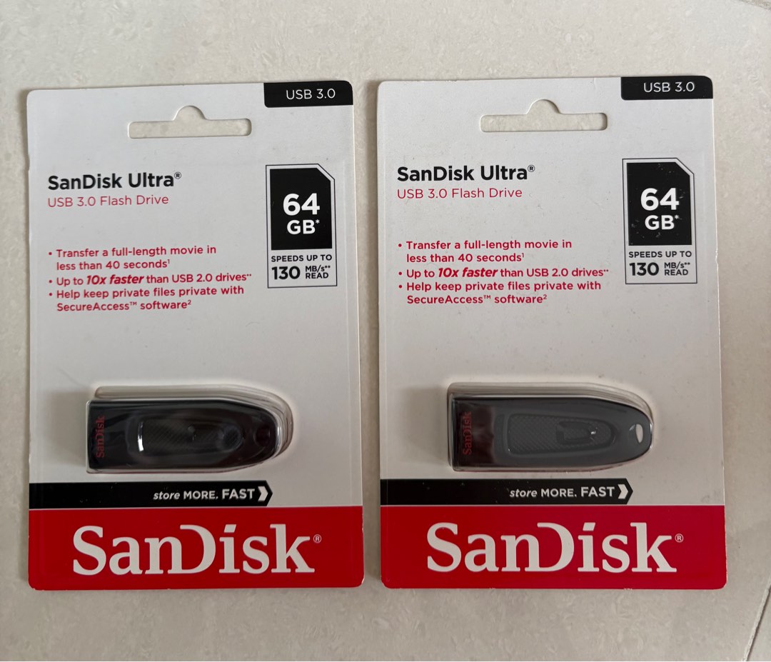 SanDisk Ultra 64GB USB 3.0 Flash Drive, Computers & Tech, Parts ...
