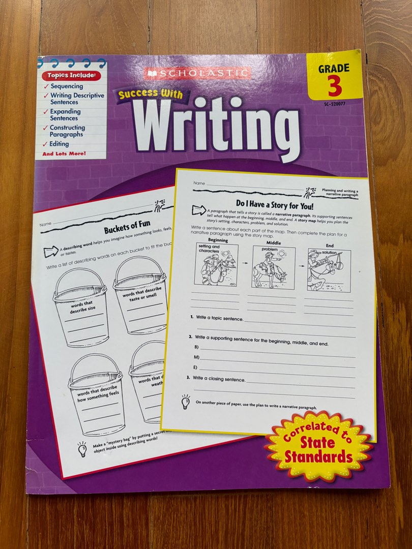 Scholastic Success With Writing Workbooks - Grade 3, Hobbies & Toys ...