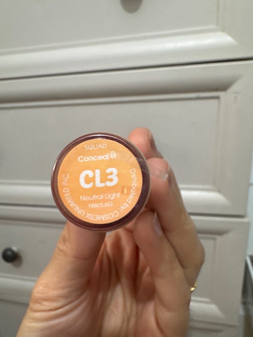 Squad cosmetics concealer (Category: Makeup) located in Caloocan City. Submitted by msgemini0618 (Listing ID 1414446355, Image 3). Description: Swatched only. Rfs: Wrong shade .