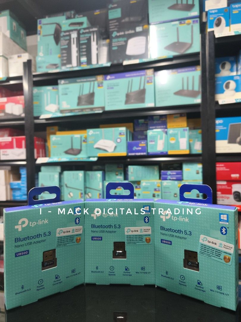 TPLINK UB500 BLUETOOTH 5.3 DONGLE (Category: Networking) located in Taguig. Submitted by tplink.imackdigitals (Listing ID 1414535950, Image 2). Description: .