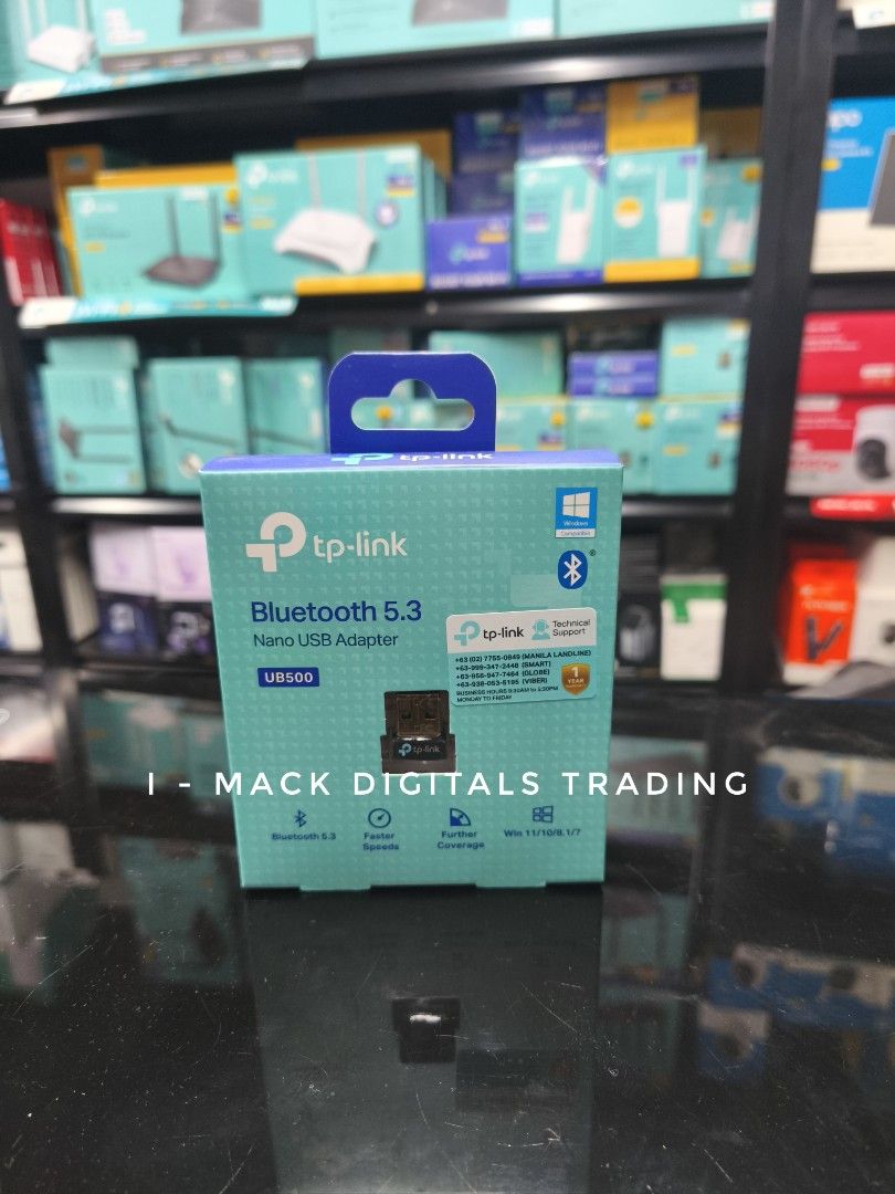 TPLINK UB500 BLUETOOTH 5.3 DONGLE (Category: Networking) located in Taguig. Submitted by tplink.imackdigitals (Listing ID 1414535950, Image 3). Description: .
