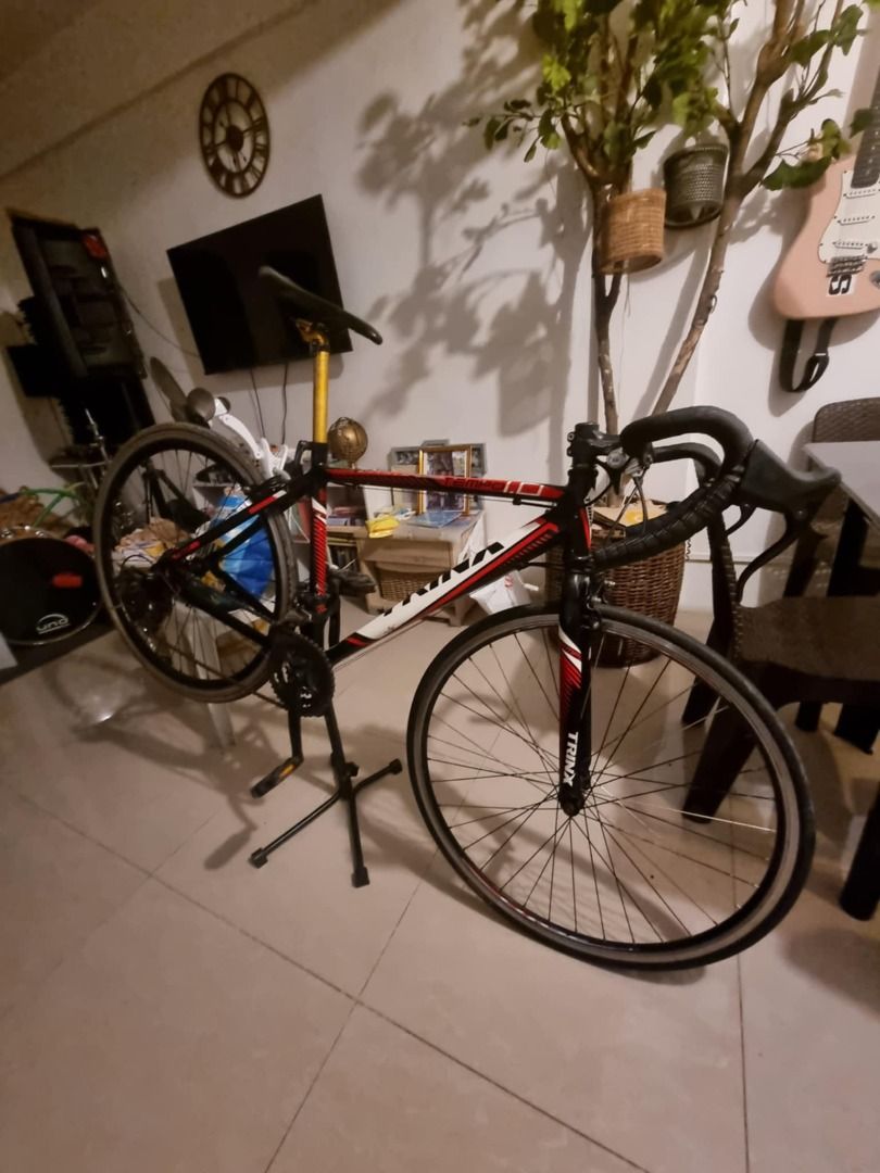 Trinx Tempo 1.0 (Category: Bicycles) located in Caloocan City. Submitted by odddog-c0b90e (Listing ID 1414543020, Image 2). Description: Frame: Trinx Alloy 700C Fork: Hi-Ten Steel 700C Shifters: Shimano SL-A050 Derailleurs: Shimano TZ series (FD-TZ510, RD-TZ500) Cassette: 7-speed (14-28T) Brakes: Alloy Side Pull Rims: Trinx Double Wall Alloy Tires: Chaoyang or CST 700x28C Chainwheel: Trinx 28/38/48T Weight: Around 11-12 kg (25 lbs) Price is still