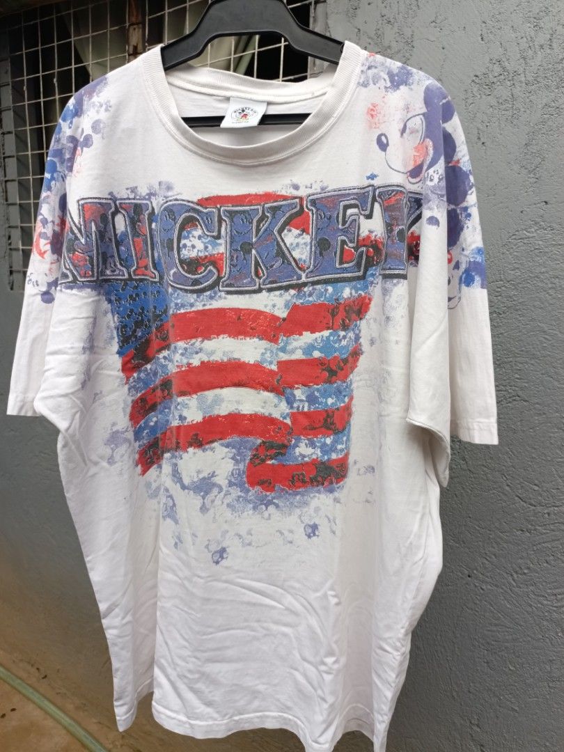 Vintage 90s Mickey Mouse American Flag (Category: Tshirts & Polo Shirts ) located in Manila. Submitted by sepp2thrift (Listing ID 1414529399, Image 1). Description: .
