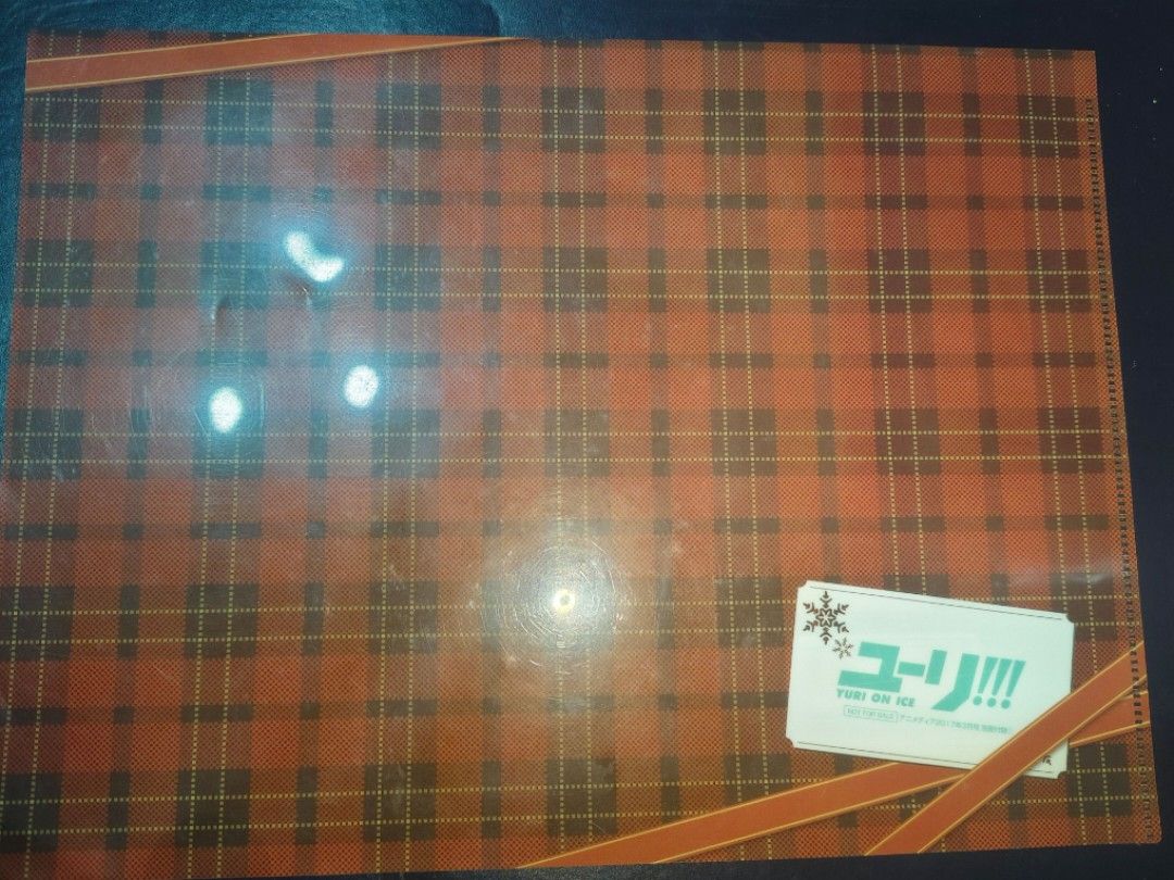 Yuri!!! on ICE Animedia Clear File (2017) (Category: Stationery & School Supplies) located in Taguig. Submitted by emmagrace63194 (Listing ID 1414493735, Image 2). Description: Has light scratches due to storage (check 3rd pic) but no folds & dents.