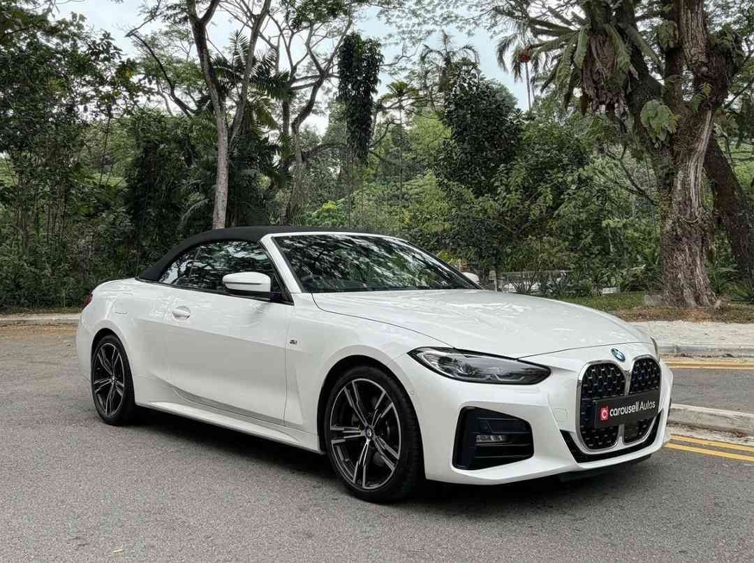 BMW 4 Series Convertible 420i M Sport (A) (Category: Used Cars) located in Singapore. Submitted by carousellcars (Listing ID 1465081394, Image 2). Description: We pride ourselves on offering some of the most competitive deals in the market, ensuring that you can make informed decisions with complete confidence. Every step of the purchasing process is handled with professionalism reflecting our commitment to building long-term trust. Features: 2.0