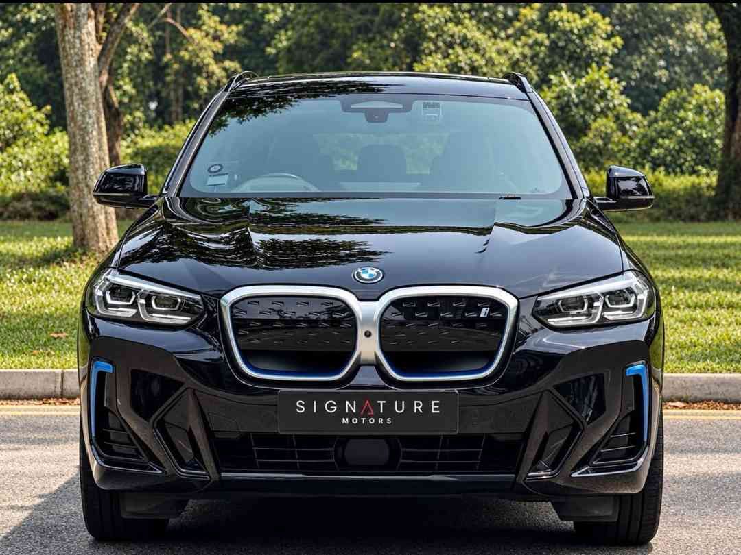 BMW iX3 Electric M Sport Impressive 80 kWh (A) (Category: Used Cars) located in Singapore. Submitted by signaturemotors (Listing ID 1466196689, Image 1). Description: Showroom: 237 ALEXANDRA ROAD 237 Alexandra Road #02-04 Singapore 159929 1 Owner! Full Agent Maintained! Still Under Agent Warranty For 5 Years Or 200,000Km. 6 Years Free Servicing. 8 Year EV Battery Warranty From Reg Date! Extremely Well Maintained And In Pristine Condition! High Tr