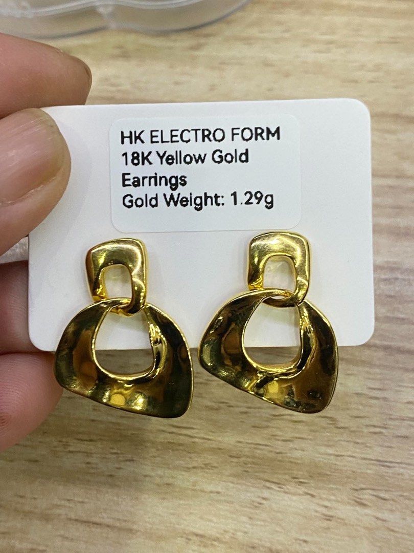 18k HK ELECTROFORM earring (Category: Earrings) located in Manila. Submitted by mightystone_77b719 (Listing ID 1465265706, Image 1). Description: .