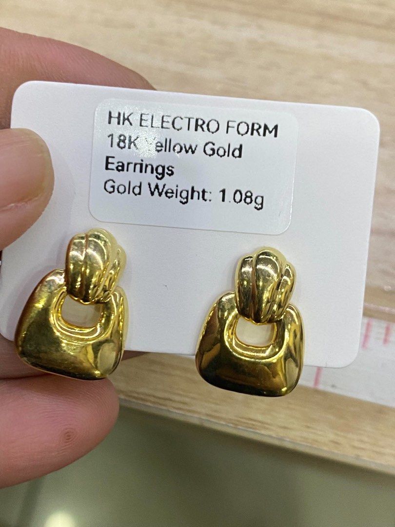 18k HK ELECTROFORM earring (Category: Earrings) located in Manila. Submitted by mightystone_77b719 (Listing ID 1465265952, Image 1). Description: .