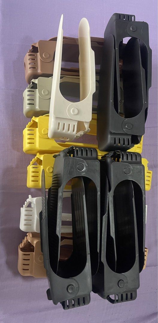 19pcs Adjustable Plastic Shoe Slots Organizer Space Saver Multi-Color Set (Category: Shoe inserts & accessories) located in Pasay City. Submitted by tropak_mo (Listing ID 1465217198, Image 1). Description: Bundle of stackable shoe slots organizers. Keeps shoe cabinets neat and maximizes storage space. Different colors included like black, yellow, white, beige, and brown. Durable plastic build with adjustable height levels to fit sneakers, flats, 