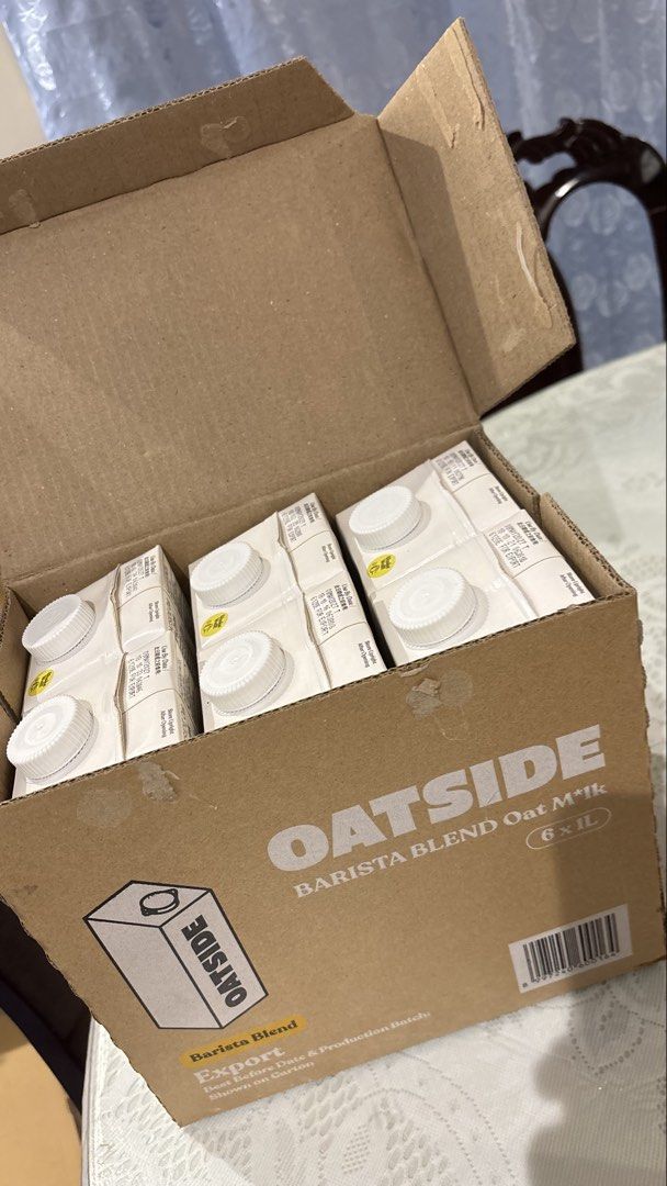 1L Oatside (Category: Beverages) located in Cavite. Submitted by prelovedbyeunjay (Listing ID 1465226812, Image 1). Description: FOR SALE!! 1L OATSIDE (NEW PACKAGING) ₱160 each; discount for bulk orders 6pcs available 📍Cavite .