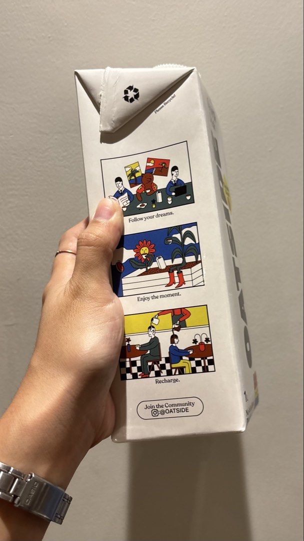 1L Oatside (Category: Beverages) located in Cavite. Submitted by prelovedbyeunjay (Listing ID 1465226812, Image 3). Description: FOR SALE!! 1L OATSIDE (NEW PACKAGING) ₱160 each; discount for bulk orders 6pcs available 📍Cavite .