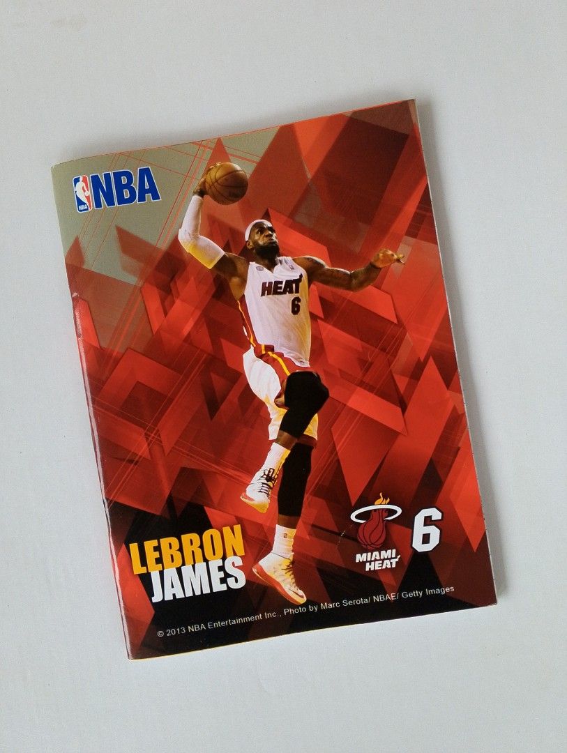 2013 Lebron James Miami Heat Notebook (Category: Vintage Collectibles) located in Lipa City. Submitted by meechytwotwotwo (Listing ID 1465274519, Image 3). Description: • 2013 Lebron James Notebook "Like New: Walang sulat at walang bawas ang mga pahina, pero may kaunting brown spots/mantsa dahil matagal naitabi mula noong 2013 (see last photo for actual inside condition)." Plss check photos for actual condition additional shipping fee MODE OF PAY