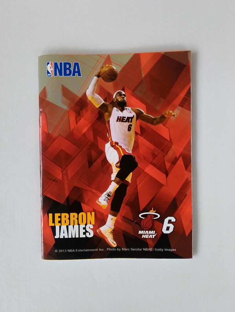 2013 Lebron James Miami Heat Notebook (Category: Vintage Collectibles) located in Lipa City. Submitted by meechytwotwotwo (Listing ID 1465274519, Image 1). Description: • 2013 Lebron James Notebook "Like New: Walang sulat at walang bawas ang mga pahina, pero may kaunting brown spots/mantsa dahil matagal naitabi mula noong 2013 (see last photo for actual inside condition)." Plss check photos for actual condition additional shipping fee MODE OF PAY