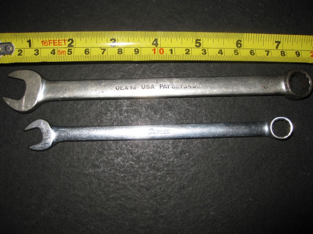 2 1960's Snap On OEX Wrenches (Category: Vintage Collectibles) located in Baguio. Submitted by mrbrunno (Listing ID 1465183741, Image 2). Description: 2 1960's Snap On OEX Wrenches 3/8 & 1/2 Nice condition as seen in pics. Lifetime free replacement warranty Made in USA Selling as Pair 1150p for both .