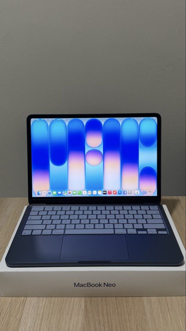 2 cycle count MacBook Neo 512GB (Opened to test only) (Category: Laptops & Notebooks) located in Pasig City. Submitted by jimuelradaaa (Listing ID 1465322972, Image 1). Description: ‼️Check 2nd pic for faster reply‼️ 💻 MacBook Neo Indigo 8GB/512GB 🔋 100% Battery | 2 Cycle Count ✨ Brand new condition — opened to test only 🧾 Purchased at Digital Walker Robinsons Manila 📅 Purchased August 31, 2026 🛡️ Warranty until August 30, 2027 ₱44,990 only 