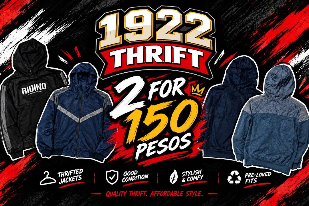 2 FOR 150 PESOS ONLY (Category: Coats, Jackets and Outerwear) located in Manila. Submitted by emmanuelferrer03 (Listing ID 1465254320, Image 3). Description: 🔥 THRIFTED / PRE-LOVED ITEM 🔥 📏 Size: M 💰 Price: ₱150 ONLY! ✨ Good condition ✨ Stylish & easy to pair ✨ Perfect for everyday OOTD 🧺 Wash before use recommended ⚠️ Please manage your expectations—thrifted item. Check photos and details carefully before mining. 💸 MOP: Cash / GCash 🛵 MOD