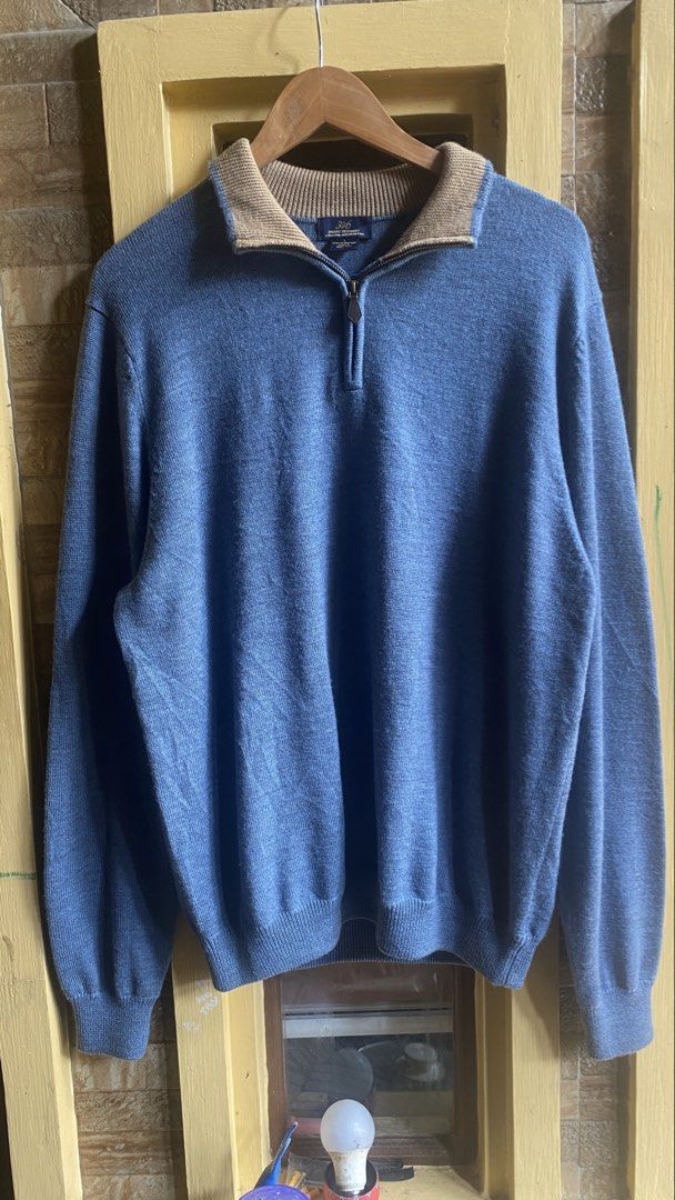 346 BROOKS BROTHERS QUARTER ZIP ( 100% WOOL ) (Category: Announcements) located in Calamba. Submitted by carlofthrifts. (Listing ID 1465333110, Image 1). Description: 346 BROOKS BROTHERS QUARTER ZIP ( 100% WOOL ) Condition.excellent W 22 L 31 Size. Large on tag Color rate 10/10 issue ❌ Price: 850 php Plus shipping fee Loc calamba laguna - Color may vary due the lighting - Payment first Gcash/Paymaya - No Cod - Shipping via J&T express - Check det