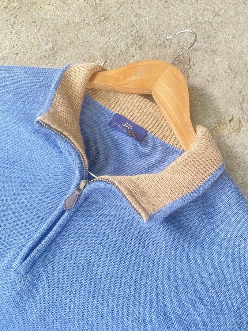 346 BROOKS BROTHERS QUARTER ZIP ( 100% WOOL ) (Category: Announcements) located in Calamba. Submitted by carlofthrifts. (Listing ID 1465333110, Image 2). Description: 346 BROOKS BROTHERS QUARTER ZIP ( 100% WOOL ) Condition.excellent W 22 L 31 Size. Large on tag Color rate 10/10 issue ❌ Price: 850 php Plus shipping fee Loc calamba laguna - Color may vary due the lighting - Payment first Gcash/Paymaya - No Cod - Shipping via J&T express - Check det