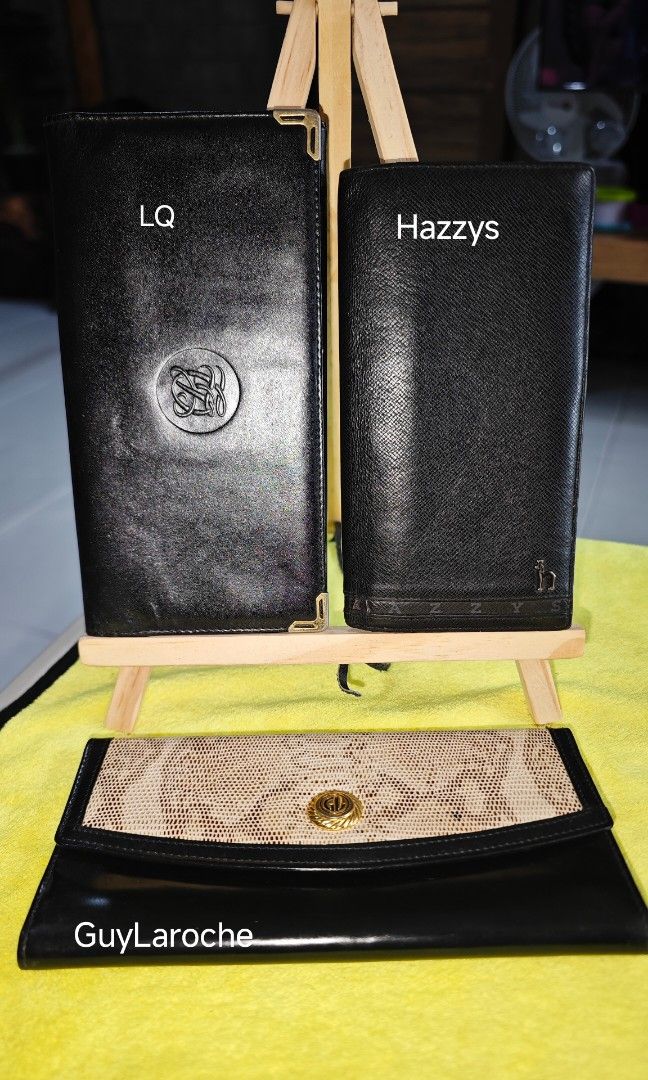 3 for ₱500 Assorted Designer and Branded Wallets Lot (Category: Wallets & Card holders) located in Digos. Submitted by behappybepeaceful (Listing ID 1465173181, Image 3). Description: - Set of 9 pre-loved/stylish long wallets - Trusted brands included: Girbaud, Versace, Valentino, GoldLion, VincisBench, and more - Diverse designs featuring textured leather, smooth finishes, flap closures, snap buttons, and chic hardware accents - Great bundle for