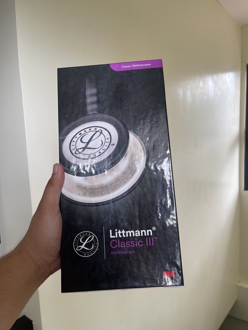 3M Littmann Classic III Stethoscope (Category: Medical Supplies & Tools) located in Manila. Submitted by timmyyyyyy69 (Listing ID 1465267616, Image 1). Description: - Authentic Black Littmann Classic III stethoscope - slightly used new and in pristine condition , original retail box - Includes factory packaging and protective foam insert - Comes with spare ear tips and ID tag accessory pack - Ideal for med students, nurses, and doctors -RFS: may 