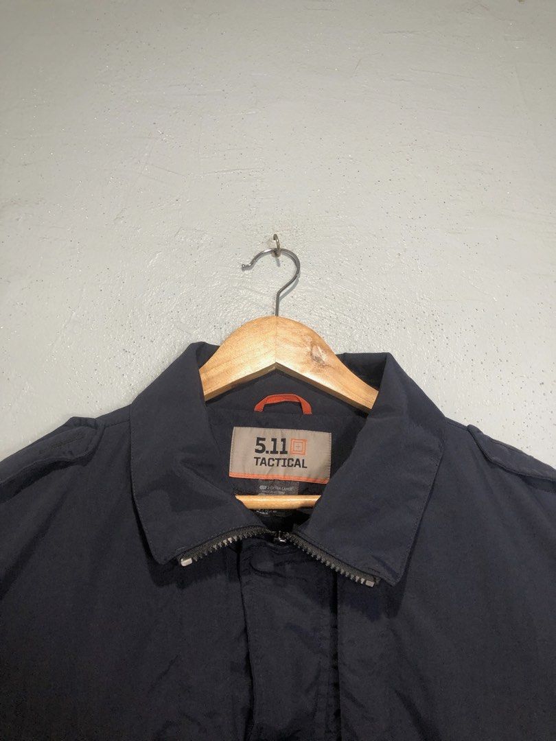 5.11 Tactical Dark Navy Jacket (Category: Coats, Jackets and Outerwear) located in Bacong. Submitted by crommermann (Listing ID 1465188846, Image 3). Description: 5.11 Tactical 4-in-1 Patrol Jacket 🏷️ + 90 shipping fee -Dimes Width 31 Length 26.5 -Condition 9.5/10 -Color Rate 9.5/10 Excellent Condition Color may vary due to lightning Very Presentable when Worn Issue can be seen in the picture Need Wash Pm/Dm Visayas Dumaguete loc J&T Courier Exp