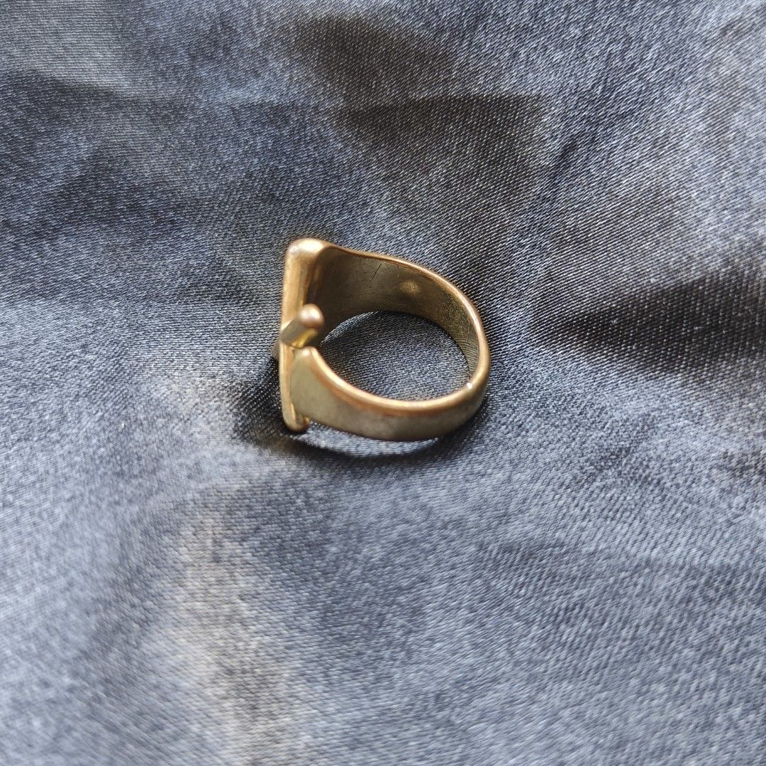 925 Sterling Silver Gold-Plated Chunky Initial "X" Crossover Statement Ring - US Size 4.5 (Category: Rings) located in Alfonso Lista (Potia). Submitted by ak_collection.03 (Listing ID 1465201150, Image 2). Description: Elevate your everyday look with this bold, geometric initial "X" statement ring. Crafted with a premium 925 sterling silver base and finished in a vibrant gold tone. • Material: S925 Sterling Silver (Stamped) with Gold tone Plating