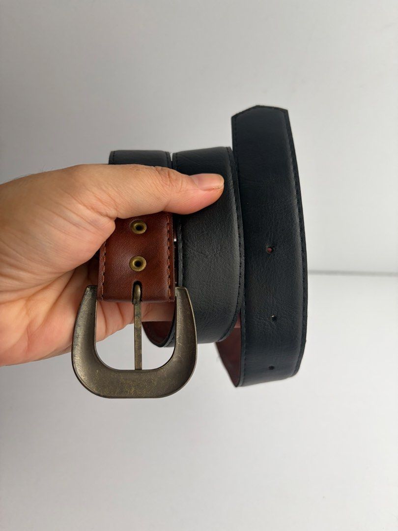 9. Brown Leather Belt 54 (Category: Belts) located in Quezon City. Submitted by wagwagan_ukay_blues (Listing ID 1465234206, Image 3). Description: From Japan In good condition Signs of usage Please manage your expectations Hole size -23”-27” Width -1.1” Overall-30” Novaliches Qc.