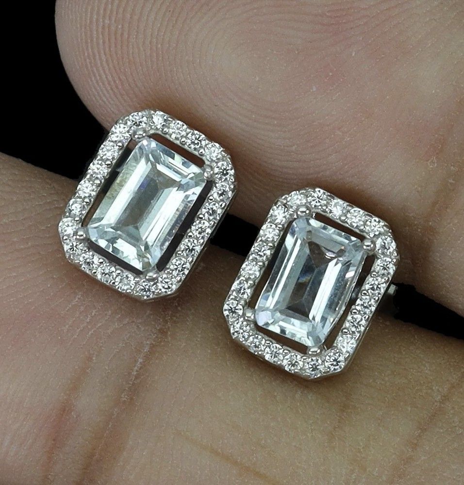 💯 Natural AQUAMARINE earrings (Category: Earrings) located in Kawit. Submitted by authentic_gemstones_byalton (Listing ID 1465325949, Image 1). Description: Set in 925 silver (w markings) stud type brand new item.