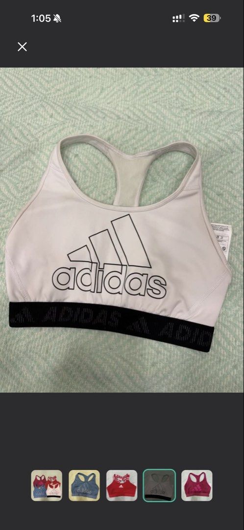 Adidas Sports Bra - Assorted (Category: Activewear) located in Pasig City. Submitted by jgbeautique (Listing ID 1465356654, Image 3). Description: * red and pink were sold* Price is per piece RFS: downsizing my wardrobe I have matching shorts on my separate listings if you want to buy it as a terno gym outfit. Please browse through my page..